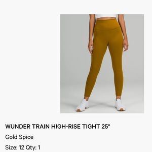 Lululemon Cropped leggings in the color spice